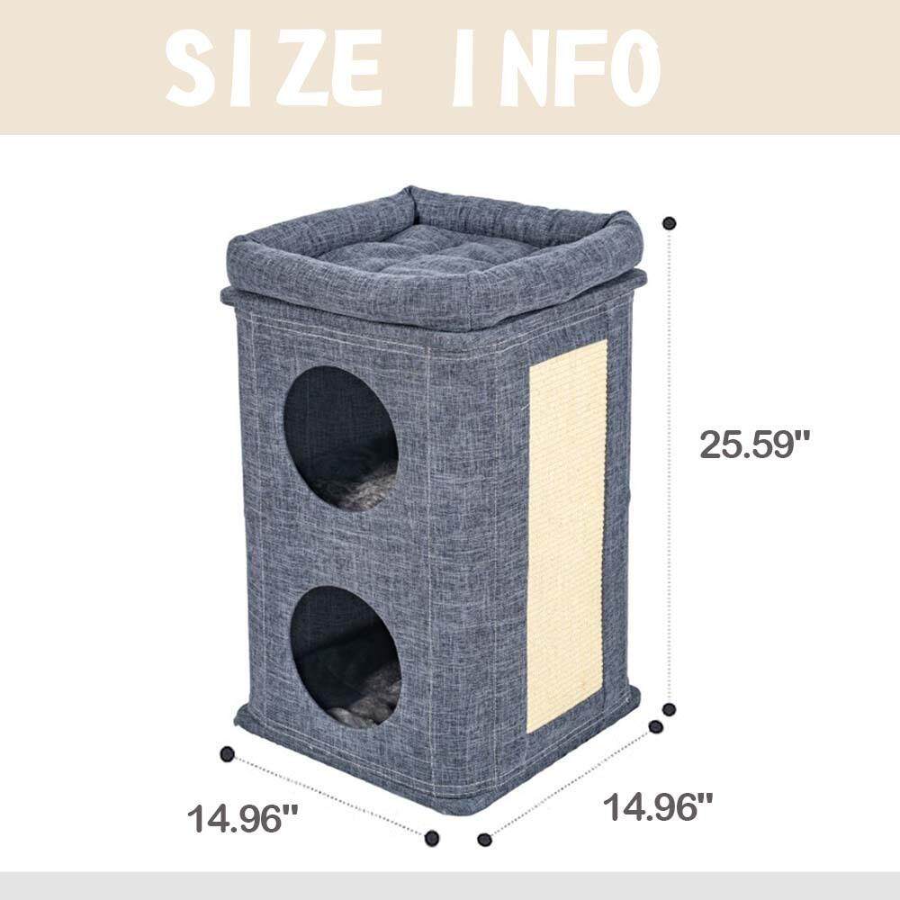 猫窝冬季保暖全封闭易清洗一体大号可折叠四季通用猫加厚保暖幼猫