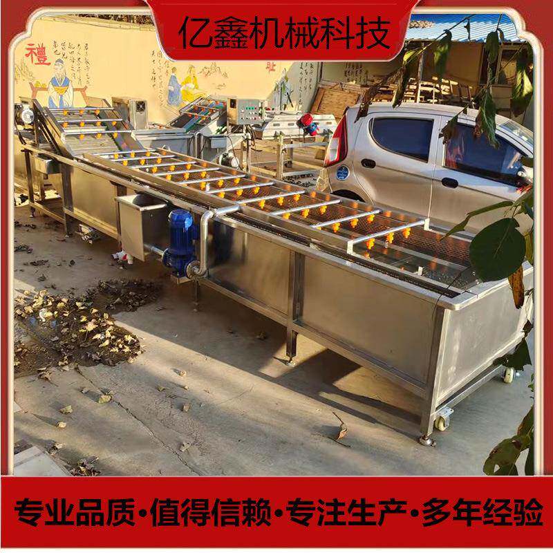 商用大型莲子气泡清洗机软包装袋清洗冷却风干线成套设备多少钱