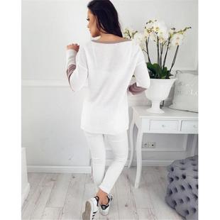 round slit long hollow Womens color neck sleeve contrast