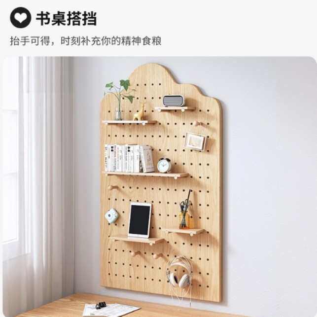 鞋柜可上方实木造型置墙上背景壁挂入户物板玄关家用架墙批发洞洞