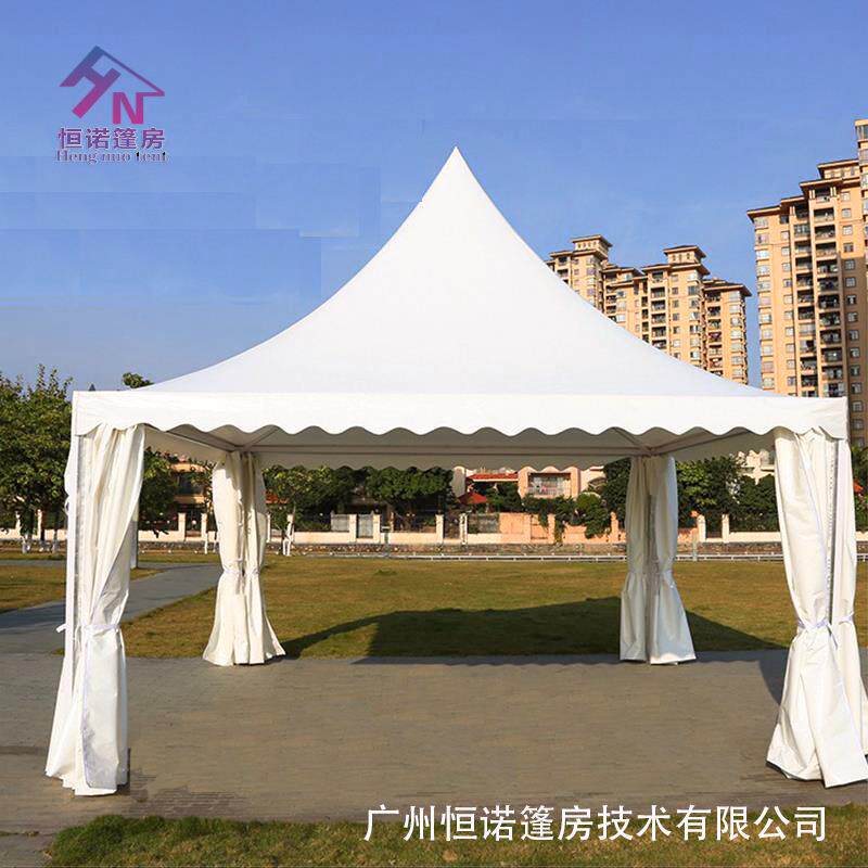 户外遮阳棚尖顶帐篷广告活动活动展览婚礼欧式篷房5mpagodatent