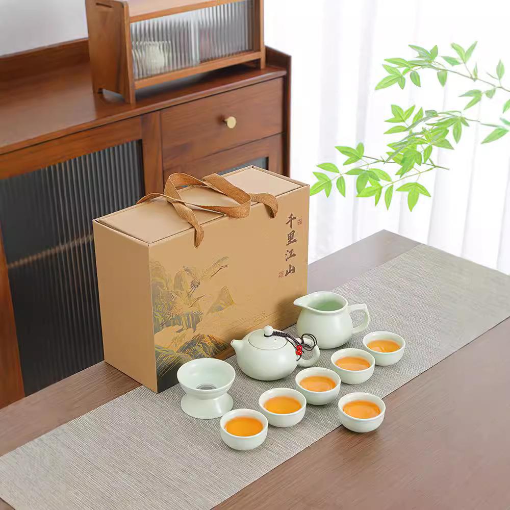 厂家直销便携式旅行功夫茶具套装商务活动伴手中秋开业活动礼品