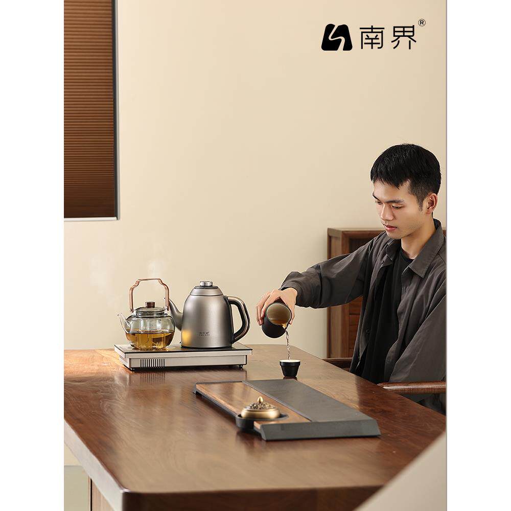 纯钛自动供水水壶，专用泡茶茶几，集成嵌入式电陶瓷泡茶炉，恒温