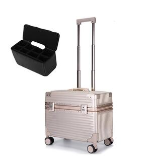 高档出机口日加厚铝框2长箱海关锁上开口本摄行器材行李箱空姐0登