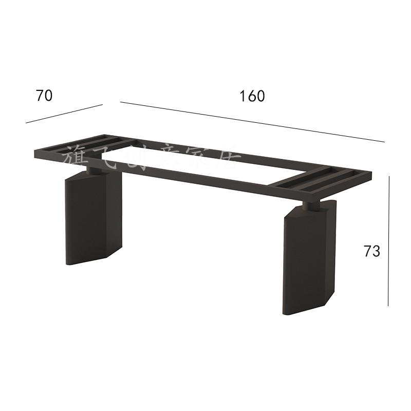 大理石餐桌脚架不锈钢桌腿支架岩板大板茶台茶几支撑腿办公桌底座