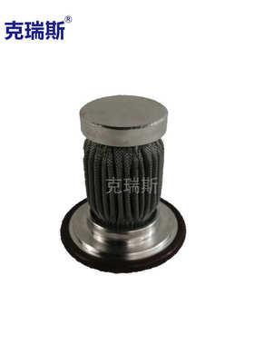 克瑞斯烧结毡滤芯 金属纤维毡烧结滤芯波页状滤芯86*1251 10微米