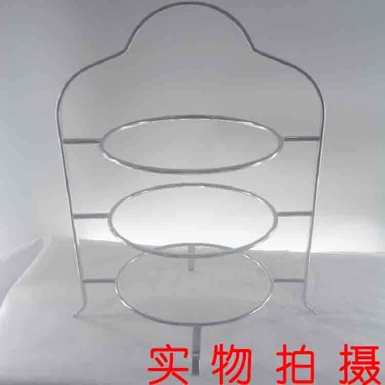 不锈钢三层冷餐架小吃蔬果架餐厨桌面摆台宴会茶歇点心蛋糕架