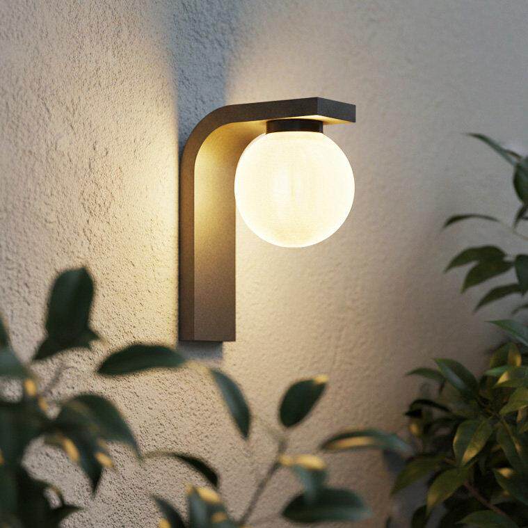 庭院壁灯太阳能户外别墅外墙室外艺术新型氛围感墙灯屋檐围墙花园