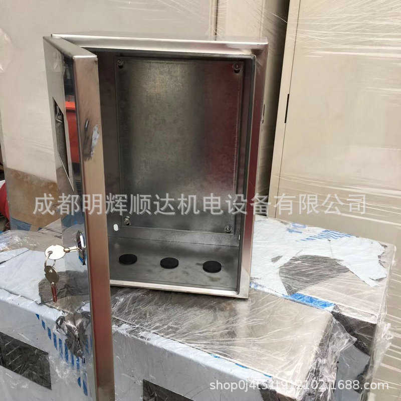 不锈钢明装配电箱 户内挂墙式防水箱 不锈钢明装控制开关箱基业箱