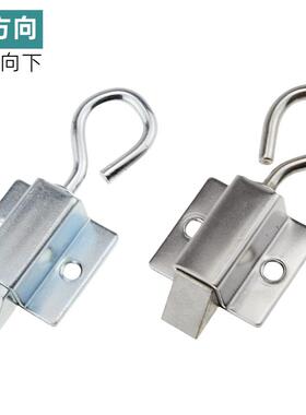 DK634不锈钢弹簧伸缩搭扣 带拉环插销工业按钮式自锁碳钢 暗门销