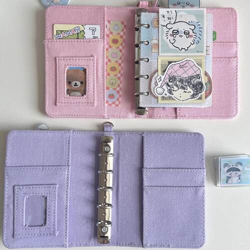 Original ooegg Denim Heart M5 Binder Kpop Photocard Holder