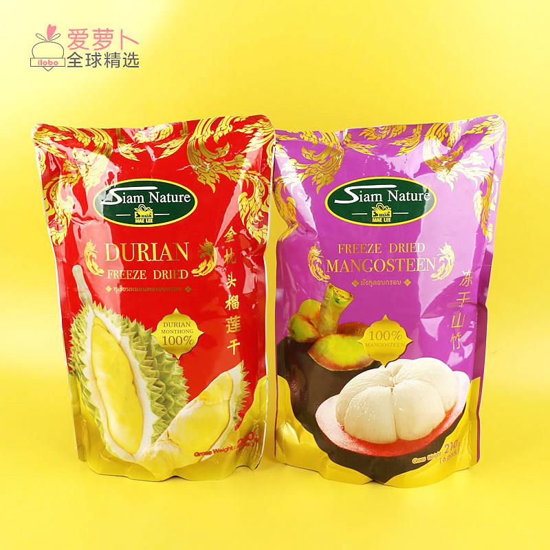 泰国Siam Nature果干榴莲冻干山竹冻干图片