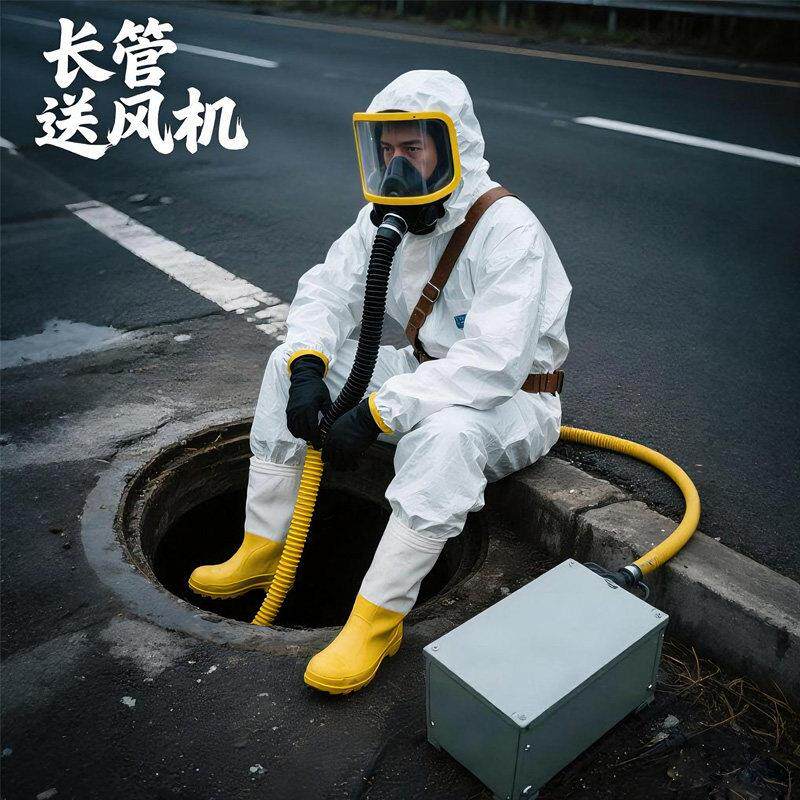 长管空气呼吸器高压电动送风式便携式自吸式面罩有限空间应急器材