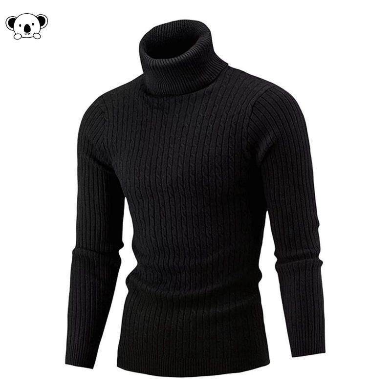K 58587 Men Casual Sweater Twist Patterned扭花图案毛衣