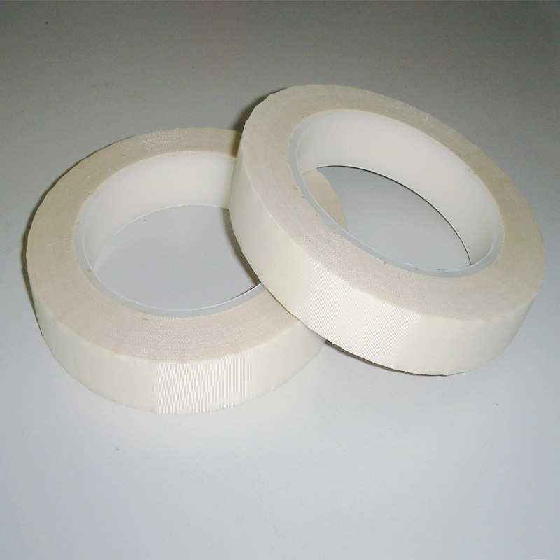 白色玻璃布胶带绝缘耐电压玻璃布胶带强力耐高温防火阻燃双面胶