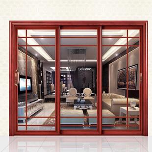 有框玻璃门移9831门推门质木门拉手阳台门拉式 仿古实欧心锌合金材