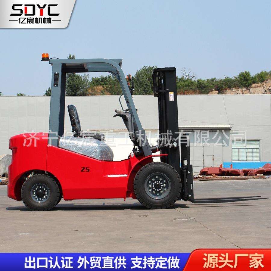 柴油叉车液压升降伸缩式仓库搬运叉车2吨3吨侧移多功能柴油叉车