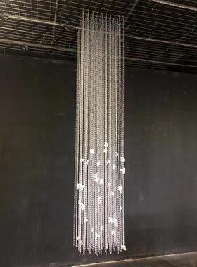 SCG婚堂吊装顶装饰成品礼亚克力留恋吊件婚道庆舞台背景花瓣珠帘