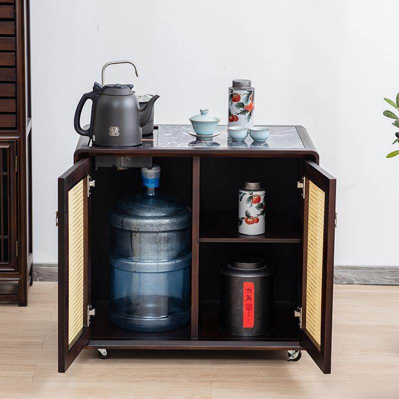 岩板茶桌台茶几烧水壶一体茶柜轻奢小型移动茶水柜精致边几小茶几