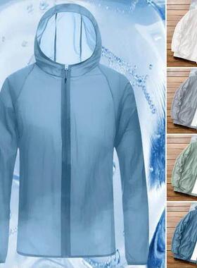 Men Summer Thin Sun Protection Jacket Ultra-Light Breathable
