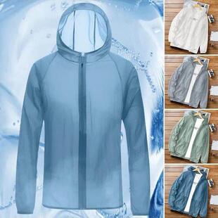 Men Summer Thin Sun Protection Jacket Ultra-Light Breathable