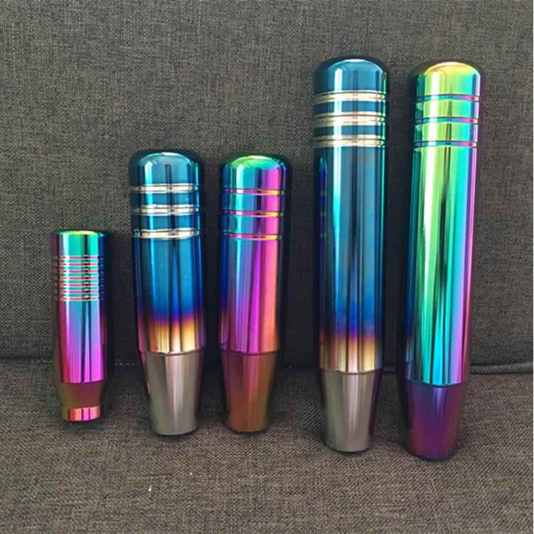 汽车改装通用档把头七彩烤蓝自动挡通用挂档球挡头炫彩加长波棍头