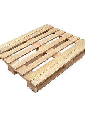 木托盘木质托盘卡承板直物QSM流叉车运专输用二面进叉高重防霉厂