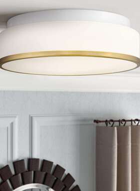 LED吸顶灯超亮卧室灯简约现代圆形房间书房阳台玻璃灯C3127 BRZ