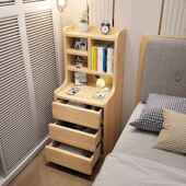 实木床床储头柜超窄小486型卧室简约边柜物简易置架迷你物收纳小