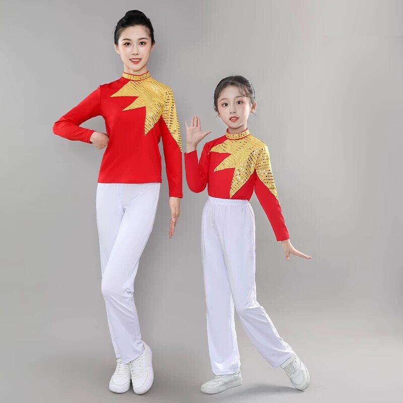 体操服装表演运动服中小学生学校表演服团体体操比赛服运动会服装