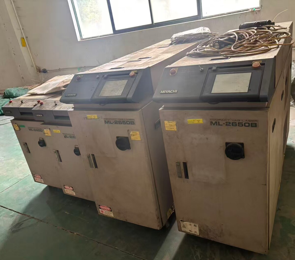 5月10日盐城废旧米亚基ML-2450A、2650B激光焊接机各2台网络拍卖公告