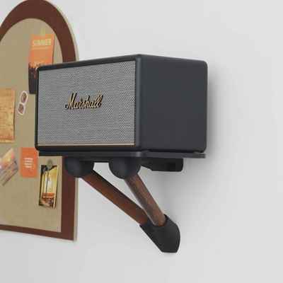 适用MARSHALL马歇尔音响壁挂支架acton/stanmore音箱实木上墙托