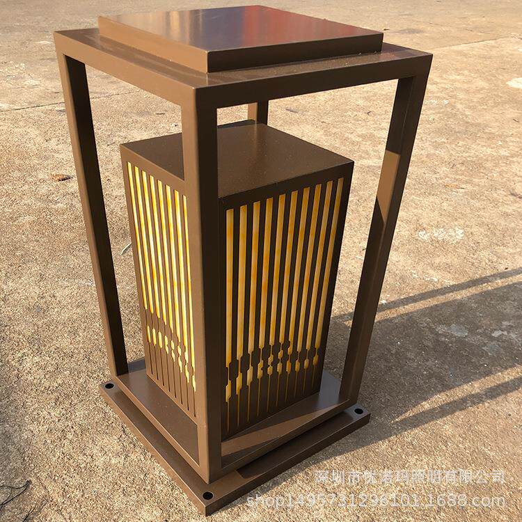 优诺玛不绣钢防云石柱头灯LED景观灯草坪灯铝制柱头灯庭院景观