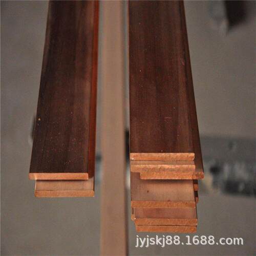 T2紫铜排50*5mm 接地镀锡紫铜排 实心紫铜棒 紫铜管C1100紫铜板