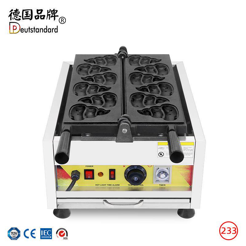 华夫炉便便烧设备便便烧商用电热华夫饼机松饼炉红豆饼夹馅烤饼机