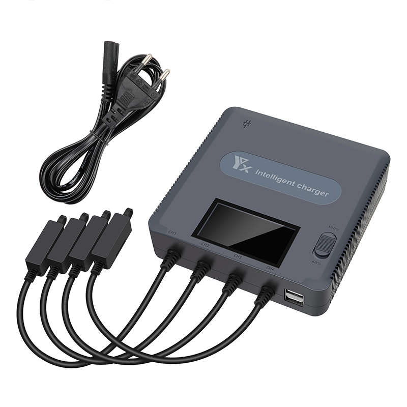 适用DJI大疆Mavic御2/Air2/2S充电器数显4路多充同时并快充电管家