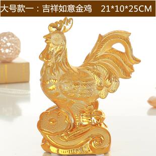 高档年猴吉祥物陶瓷金猴子储钱金鸡礼物儿童存钱罐罐摆办公室件