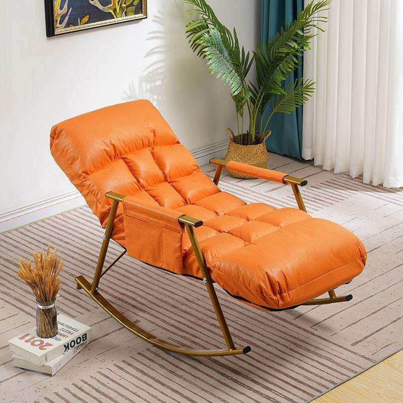 科技布摇椅单人阳台家用休闲大人躺椅可躺可睡懒人沙发网红摇摇椅