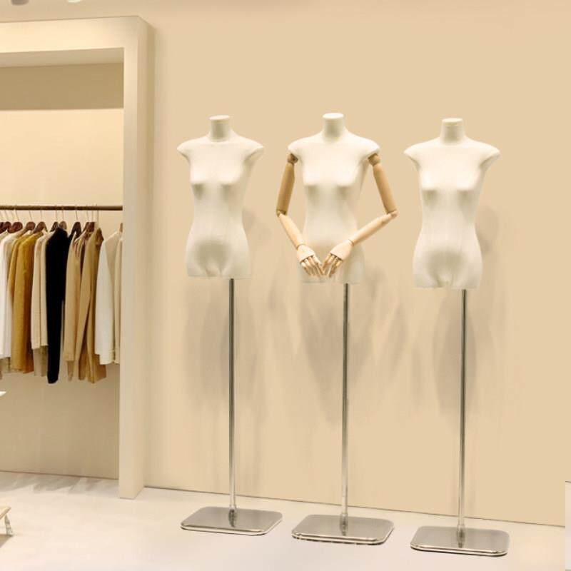 韩版女装模特道具半身扁平胸服装店橱窗陈列假人偶扁身展示架全身