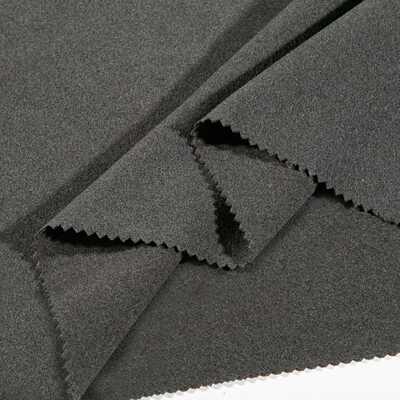 厂家直销阳离子涤纶弹力双面绒 拉绒阳离子双色涤纶弹力面料