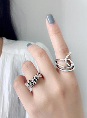Real 925 sterling silver finger rings for women vintageo