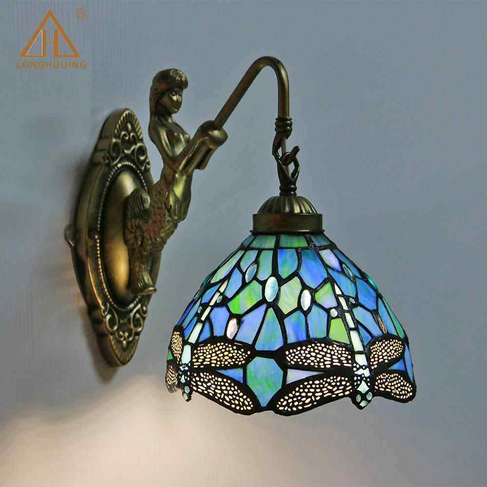 品汇蒂凡尼美式简约卧室床头LED壁灯LHJ-DD08酒别店璟客房装饰工