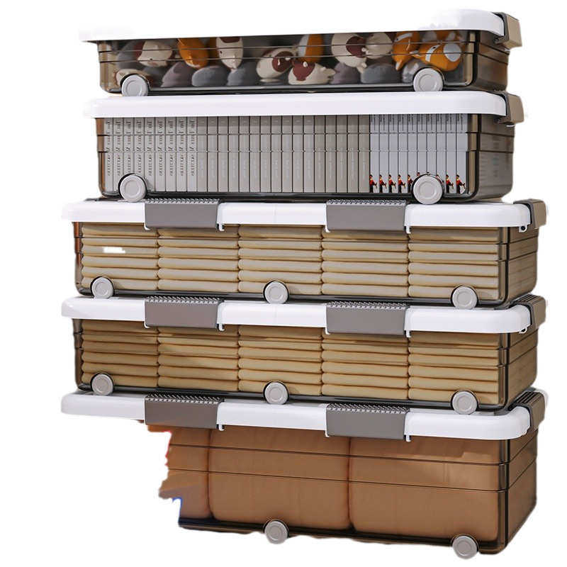 床底收纳箱扁平家用周转箱带轮抽屉衣服储物箱放床下整理箱收纳盒,收纳整理,收纳箱,淘宝优惠券,粉丝福利购,淘宝优惠卷