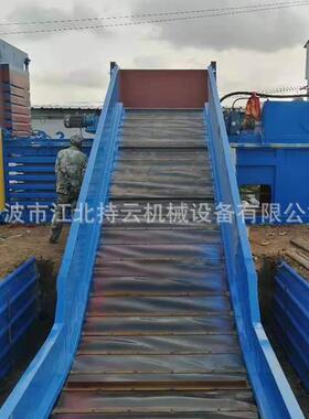 卧式废纸液压打包机大型全自动垃圾废品压缩压块机纸箱纸板压包机