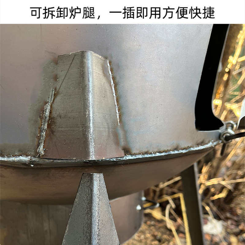 简易大锅灶家用柴火灶可移动户外烧木柴地道柴火炉加长炉腿地锅灶