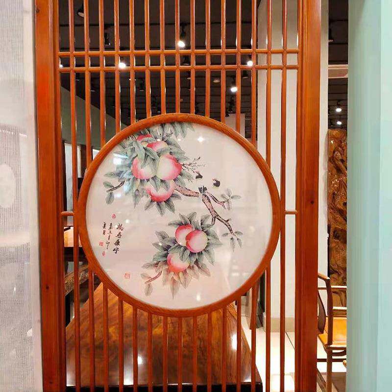 实木花格中式仿餐古定制门窗原木屏风隔断古建装庭修院酒店厅门装