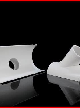 PVC抱式开口斜三通110排F76S9SS7水管抢修三通50马鞍75160补漏片