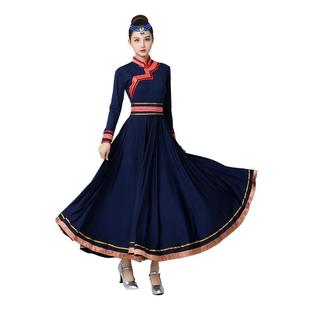 功练演习袍艺考练大摆 练习裙长款 新款 蒙古舞蹈演服出民族舞表服装