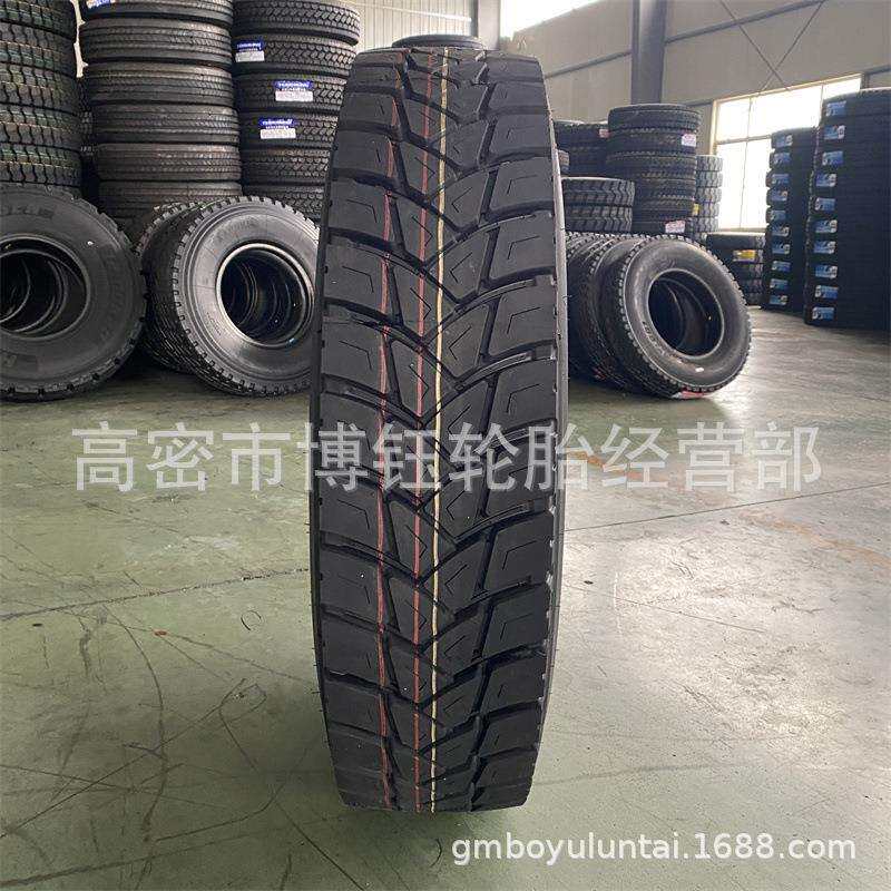 厂家供应华盛英文12R22.5 ST302花纹 18层级全钢丝卡货车平板拖