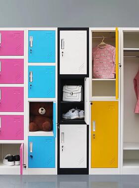 彩色单门更衣柜健身房柜游泳管换GC-6725柜列多门储物柜家用单收